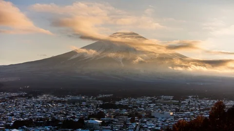 Fuji Mountain Stock Footage 107173151