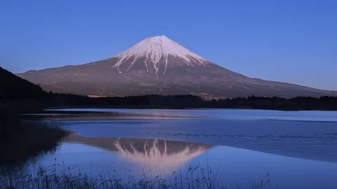 Fuji sunset Stock Footage 85870243