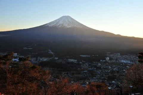 Fuji sunset Stock Photos