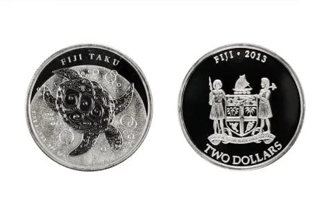 Fuji Taku silver 2 dollar coin 1oz 2013 Stock Photos