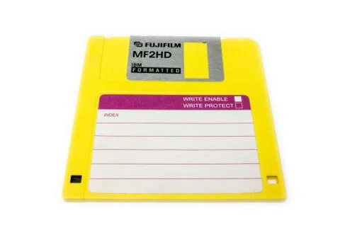 Fujifilm floppy disk. 스톡 사진