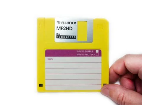 Fujifilm floppy disk. Foto stock