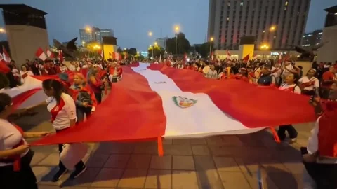 Fujimori secures sufficient lead over Sanchez to become Peru's next president, P Stock Footage 337648300