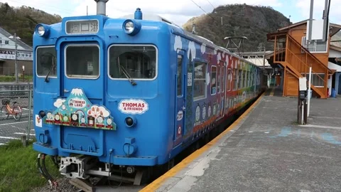 Fujiyoshida Train Station Stock Footage 203801045