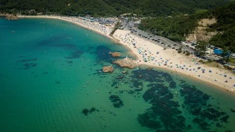 Fukui Diamond Beach, Japan. Stock Photos