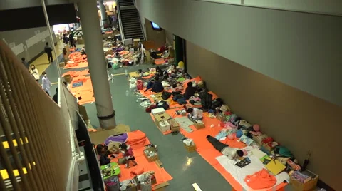 Fukushima Refugees Stock Footage 2456126