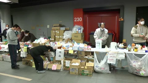 Fukushima Refugees Stock Footage 2458027
