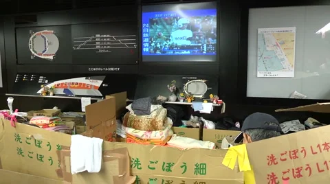 Fukushima Refugees Stock Footage 2458256