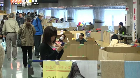 Fukushima Refugees Stock Footage 2459194