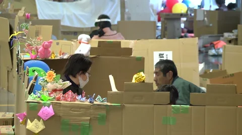 Fukushima Refugees Stock Footage 2460268