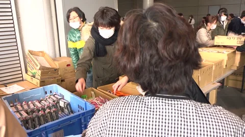 Fukushima Refugees Stock Footage 2467621