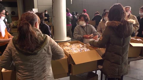 Fukushima Refugees Stock Footage 2467997