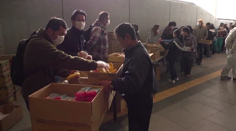 Fukushima Refugees Video stock 2469340