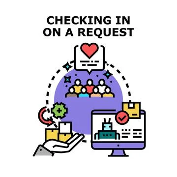 Fulfilling customer requests, tracking orders, and providing support Stock Illustration