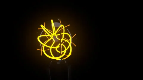 Full 360 Degree Rotational Scan of Industrial Light Bulb, 4K Stock Footage 337229024