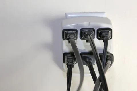 Full ac power adapter Foto stock