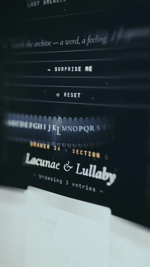 Full alphabet layout with letter L being selected by the user Stock Footage 334944500