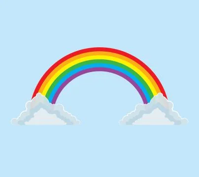 Full-Arc Rainbow Illustrazione stock