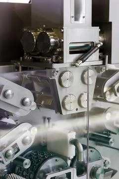 Full automatic dumplings production machine Stock Photos