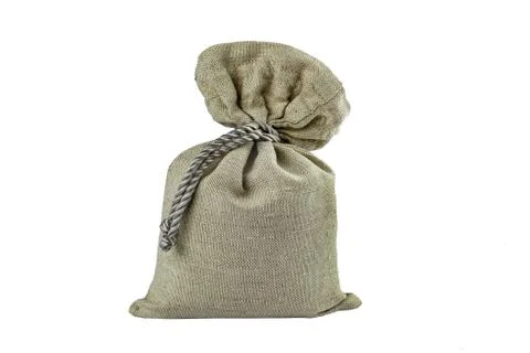 A full bag of texting is sisoly on white. Stock Photos