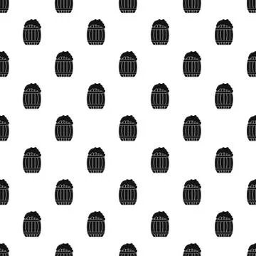 Full barrel pattern seamless vector Illustrazione stock