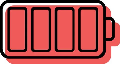 Full battery charge energy level eco icon Stock Illustration