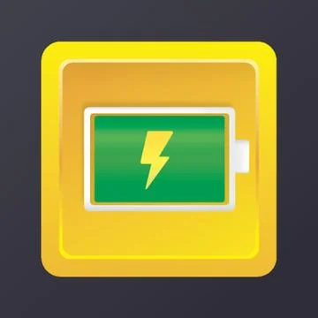 Full Battery Charge Icon Stock Illustration