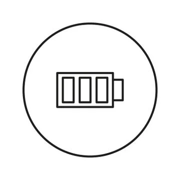 Full Battery icon Stock Illustration