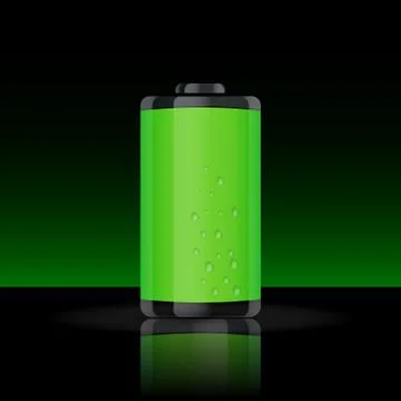 Full battery indicator. Stock Illustration