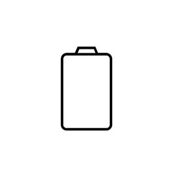 Full battery simple icon vector Stock Illustration