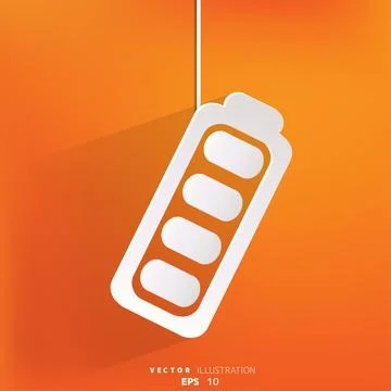 Full battery web icon 스톡 일러스트