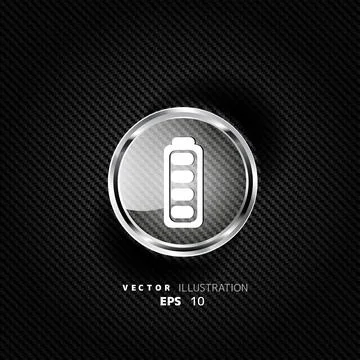 Full battery web icon Stock Illustration