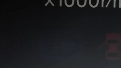 Full beam headlights being used on vehicle driving  at night Stock Footage 107650951