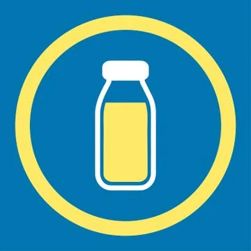 Full Bottle Rounded Vector Icon Illustrazione stock