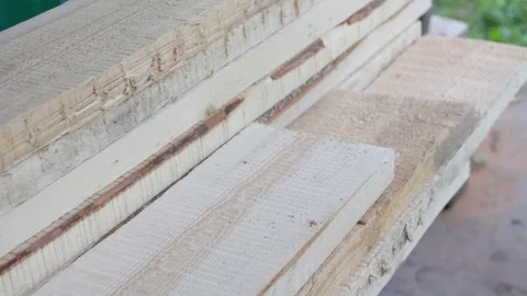 Full brick building bricks. Construction and repair. Construction Materials Video stock 77198110