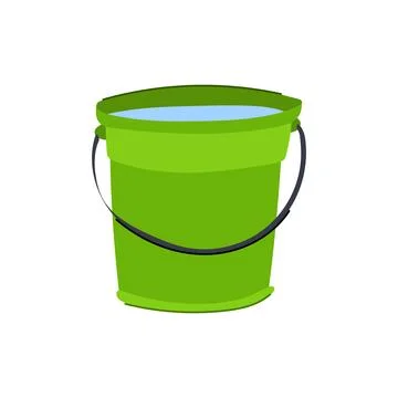 Full bucket water cartoon vector illustration Stock-Illustration