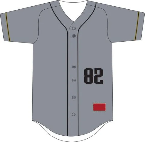 Full Button Baseball Jersey Raglan Sleeves Vectors Stock Illustration