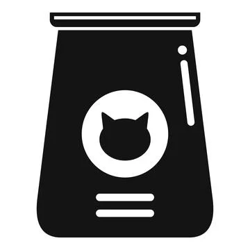 Full cat pack icon simple vector. Feed tin can Ilustración de archivo