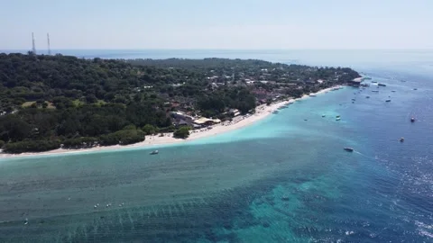 Full coastline panorama Stock Footage 329612462