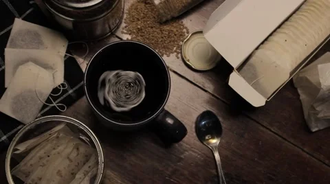 Full coffe cup Stock Footage 50450612