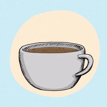 Full coffee cup Stock Illustration
