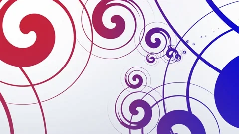 Full color abstract animated background confusing circles and triangles Stock Footage 201693772