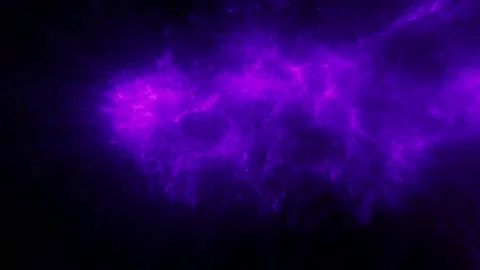 Full-color animation of tiny particles moving on a black and green screen Stock Footage 237789419