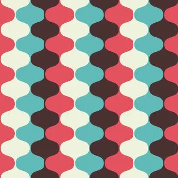 Full colored -Hypnotic Seamless Pattern Background. illustration Stock Illustration