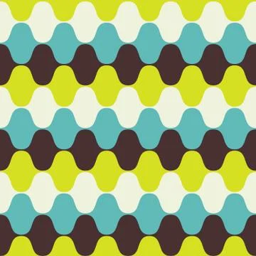Full colored -Hypnotic Seamless Pattern Background. illustration Stock Illustration