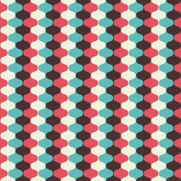 Full colored Hypnotic Seamless Pattern Background. Illustraion Illustrazione stock