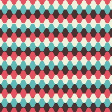 Full colored Hypnotic Seamless Pattern Background. Illustraion Stock Illustration