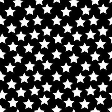 Full Colored Star Hypnotic Background Seamless Pattern. Stock Illustration