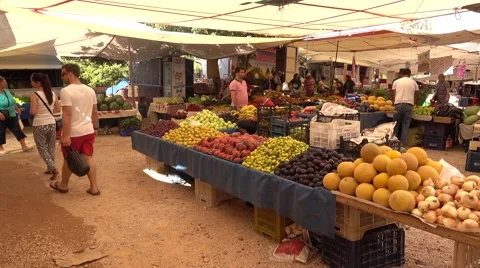 Full counters and quiet activity Stock Footage 67593726