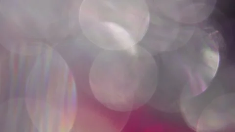 Full coverage of white and red bokeh glowing light flares in black Vidéo 318916738